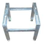 Опора монтажная напольная регулируемая KARDESLER METAL (830х420х400мм; RAL 9002); KM08-GB400-EH-W7